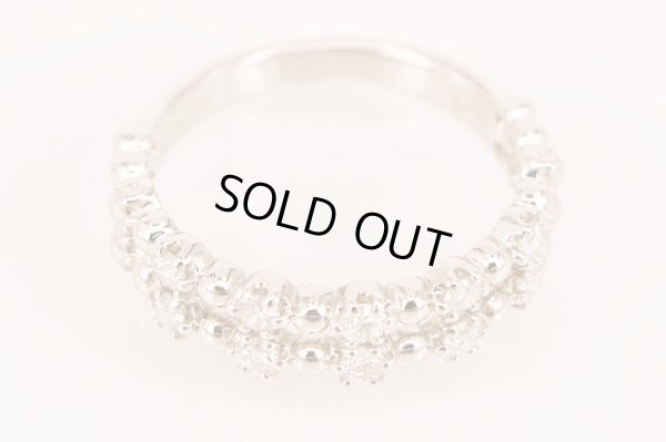 ヴァンドーム　PT950 ダイアイリリング 0.30ct 4.70g　拡大