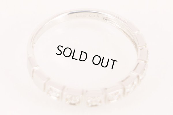 ヴァンドーム　PT950 ダイアイリリング 0.18ct 2.50g　刻印