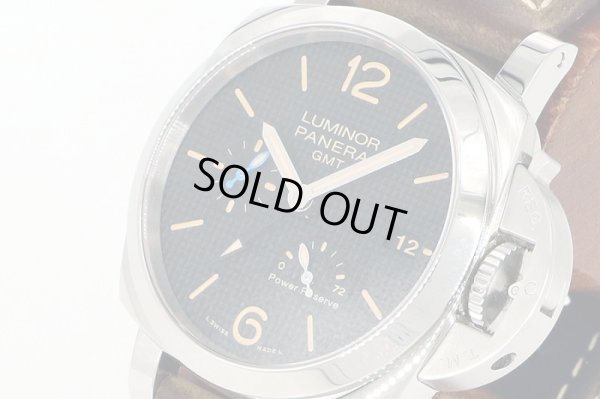 パネライ　ルミノール１９５０ＧＭＴ　ＰＡＭ０１５３７　黒文字盤　サイド拡大