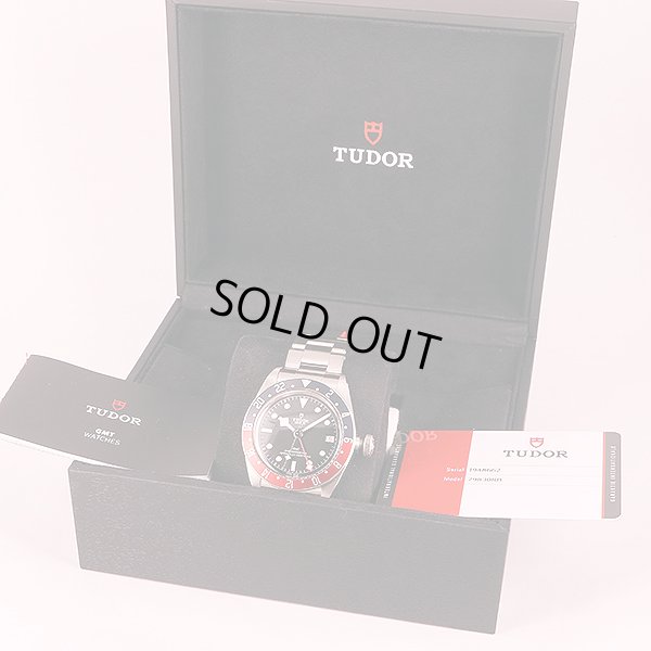 チューダー　ヘリテージ　ブラックベイＧＭＴ　７９８３０ＲＢ　黒文字盤　赤黒ベゼル　箱・保証書