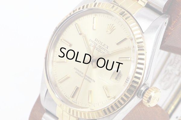 ロレックス　１６０１３　８９２３９５２　シャンパン文字盤　８８年製　サイド拡大
