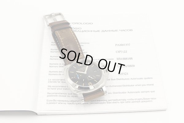 パネライ　ルミノール１９５０ＧＭＴ　ＰＡＭ０１５３７　黒文字盤　保証書