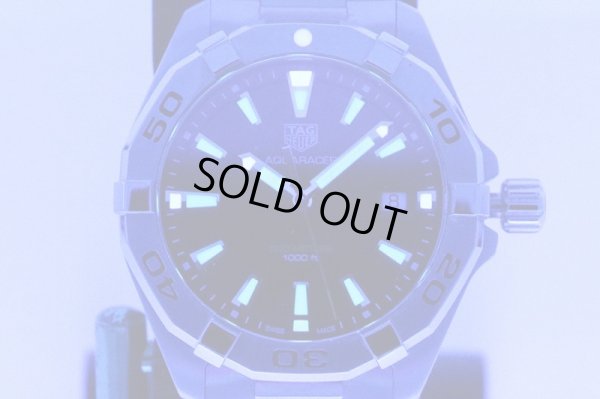 タグホイヤー　アクアレーサー　ＷＢＤ１１１０　黒文字盤　ライト