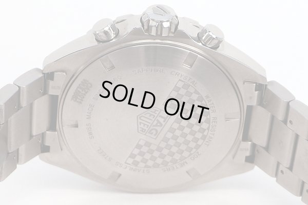 タグホイヤー　フォーミュラー１　クロノ　ＣＡＺ２０１１　ガンメタル文字盤　裏面拡大