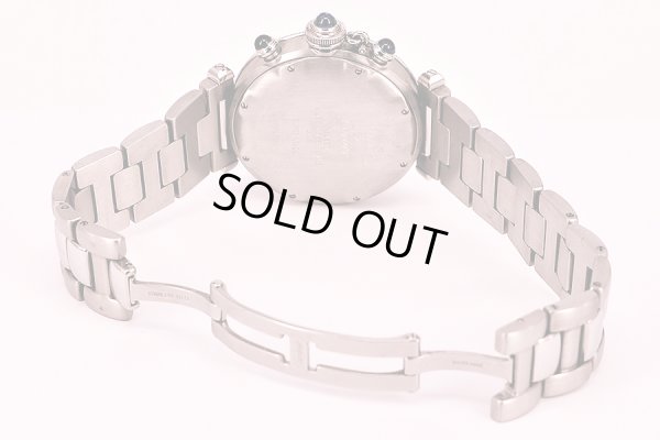 カルティエ　パシャ３８　クロノグラフ　Ｗ３１００４Ｈ３　白文字盤　ブレス