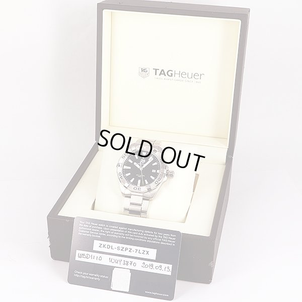 タグホイヤー　アクアレーサー　ＷＢＤ１１１０　黒文字盤　箱・保証書