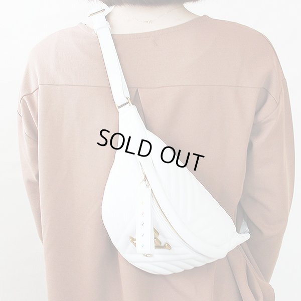 ルイヴィトン　ニューウェーブ バムバッグ M53861 スノー　掛けたイメージ