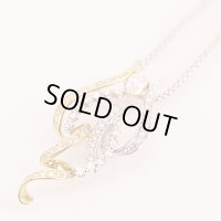 天空　K18WG/YG ダイアイリペンダントネックレス 0.43ct 1.38ct 12.50g