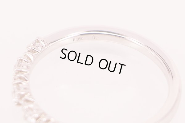 俄　PT950 ダイアイリリング 2.60g　刻印