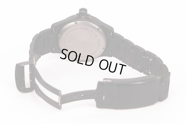 ジン　６５６Ｓ　ブラックＰＶＤ　黒文字盤　ブレス