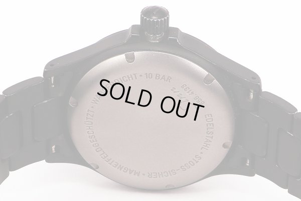 ジン　６５６Ｓ　ブラックＰＶＤ　黒文字盤　裏面拡大