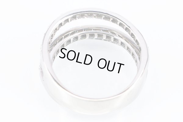 K18WG ダイアイリリング 0.71ct 6.60g　内側