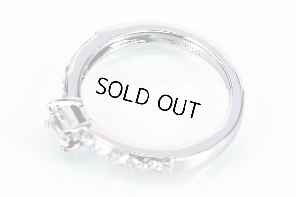 PT950 ダイアイリリング 0.80ct 4.10g　刻印(1)