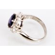 PT900 サファイアダイアイリリング 3.63ct 1.568ct 8.50g　刻印(1)