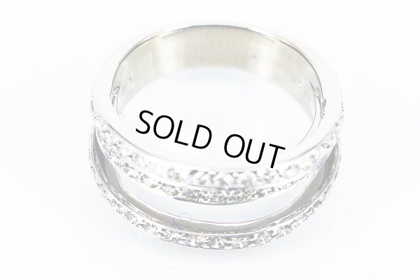 K18WG ダイアイリリング 0.71ct 6.60g　拡大