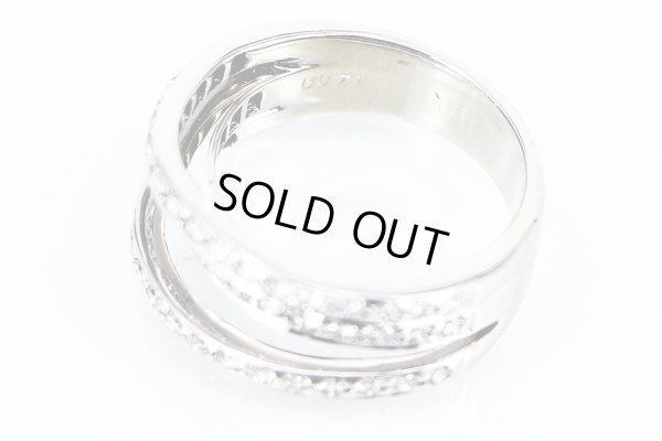 K18WG ダイアイリリング 0.71ct 6.60g　刻印(2)