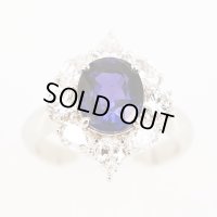 PT900 サファイアダイアイリリング 3.63ct 1.568ct 8.50g