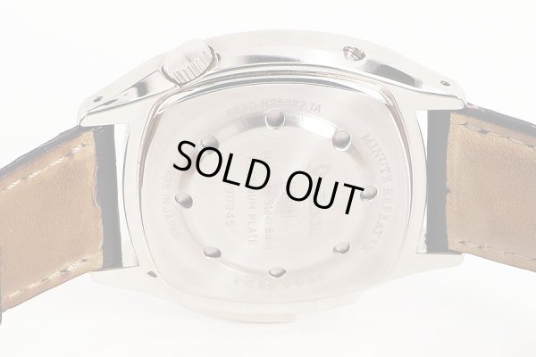 シェルマン　サイドスライドミニッツリピーター　アイボリー文字盤　裏面拡大