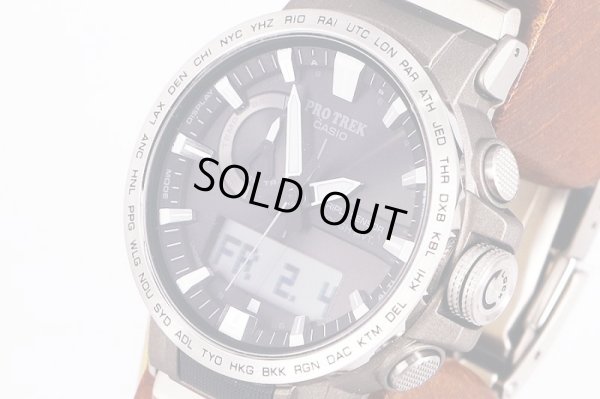 カシオ　プロトレック　ＰＲＷ－６０Ｔ　５５７８　デジアナ文字盤　サイド拡大