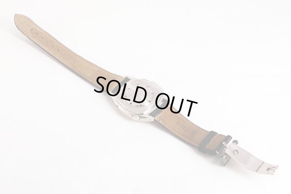 シェルマン　サイドスライドミニッツリピーター　アイボリー文字盤　革ベルト状態　裏面