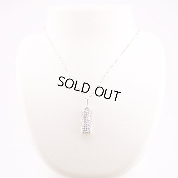 PT850/900 ダイアイリペンダントネックレス 1.52ct 9.80g　装着イメージ