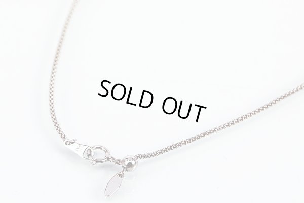 K18WG ルビーダイアイリペンダントネックレス 0.34ct 0.12ct 7.30g　留め具