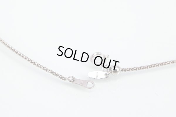 K18WG ルビーダイアイリペンダントネックレス 0.34ct 0.12ct 7.30g　留め具外したイメージ