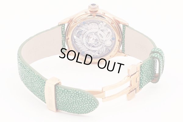 メモリジン　トゥールヴィヨン　伊達政宗　グレー文字盤　革ベルト