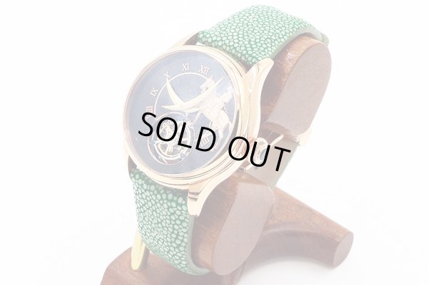 メモリジン　トゥールヴィヨン　伊達政宗　グレー文字盤　サイド