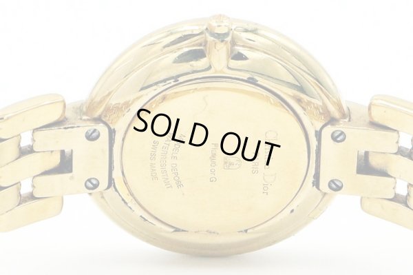 Ｃ・ディオール　バギラ　４７．１５４－２　黒文字盤　裏面拡大