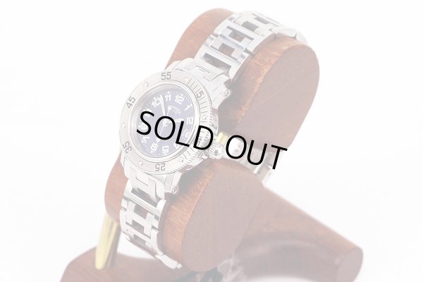 エルメス　クリッパーダイバー　ＣＬ５．２１０　青文字盤　サイド