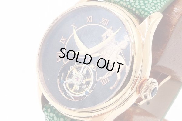 メモリジン　トゥールヴィヨン　伊達政宗　グレー文字盤　サイド拡大