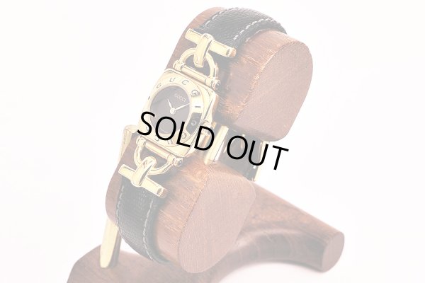 グッチ　６３００Ｌ　黒文字盤　サイド