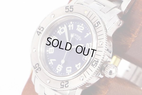 エルメス　クリッパーダイバー　ＣＬ５．２１０　青文字盤　サイド拡大