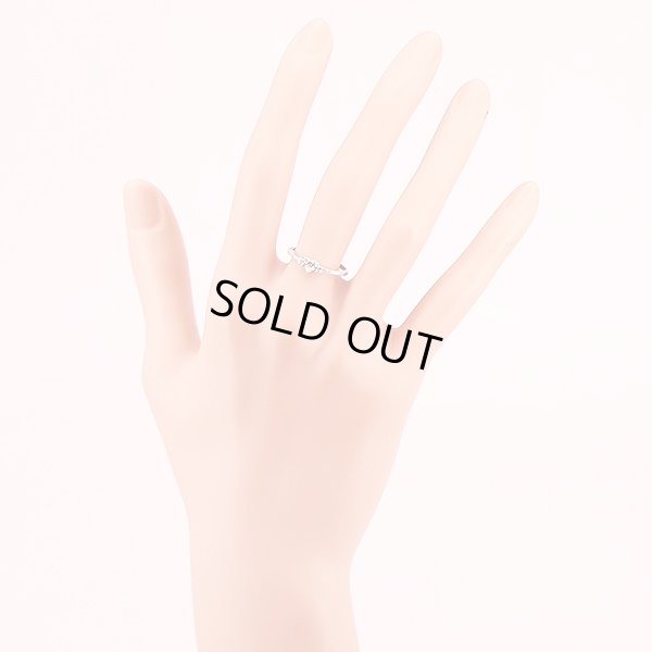 PT900 ダイアイリリング 0.204ct 0.10ct 1.70g　装着イメージ