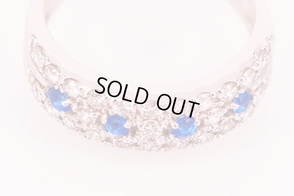 PT900 アウイナイトダイアイリリング 0.127ct 0.70ct 5.20g　拡大