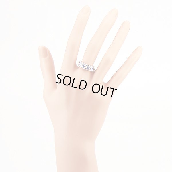 PT900 アウイナイトダイアイリリング 0.127ct 0.70ct 5.20g　装着イメージ