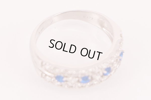 PT900 アウイナイトダイアイリリング 0.127ct 0.70ct 5.20g　刻印(2)