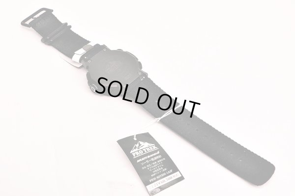 カシオ　プロトレック　ＰＲＷ－６０ＹＢＭ　５５７８　デジアナ文字盤　布ベルト状態　裏面