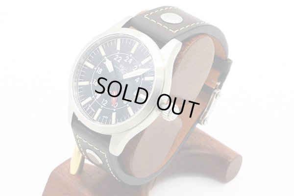 ボールウォッチ　アビエイターＧＭＴ　ＧＭ１０８６Ｃ　黒文字盤　サイド