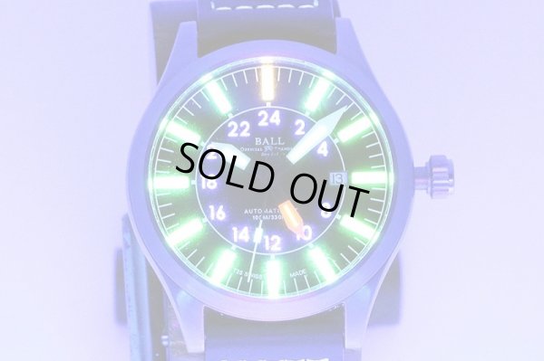 ボールウォッチ　アビエイターＧＭＴ　ＧＭ１０８６Ｃ　黒文字盤　ライト