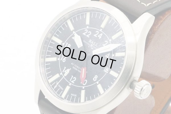 ボールウォッチ　アビエイターＧＭＴ　ＧＭ１０８６Ｃ　黒文字盤　サイド拡大