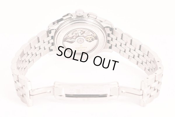 ゼニス　クラスエルプリメロ　クロノグラフ　０３．５１０．４００２　黒文字盤　ブレス