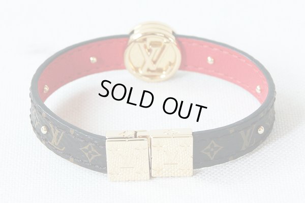 ルイ・ヴィトン ブラスレ・LVサークル リバーシブル M6268E レッド 裏側