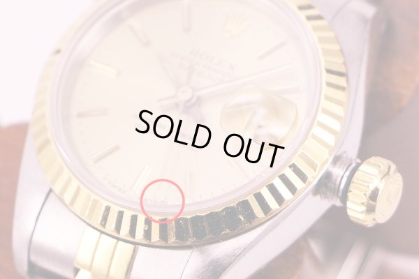 ロレックス　６９１７３　９６５４３０４　シャンパン文字盤　５時位置ガラス掛け