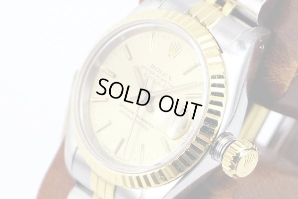 ロレックス　６９１７３　９６５４３０４　シャンパン文字盤　サイド拡大