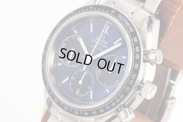 オメガ　スピードマスターレーシング　３２６．３０．４０　紺文字盤　サイド拡大