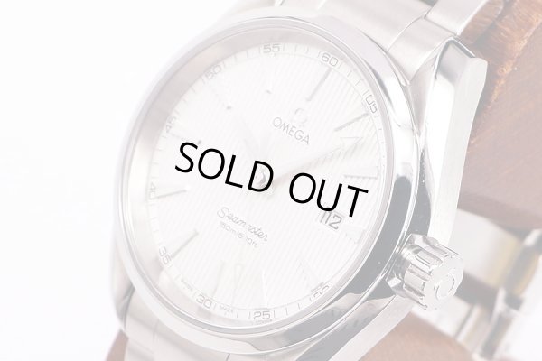 オメガ　シーマスター　アクアテラ　２３１．１０．３９　銀文字盤　サイド拡大