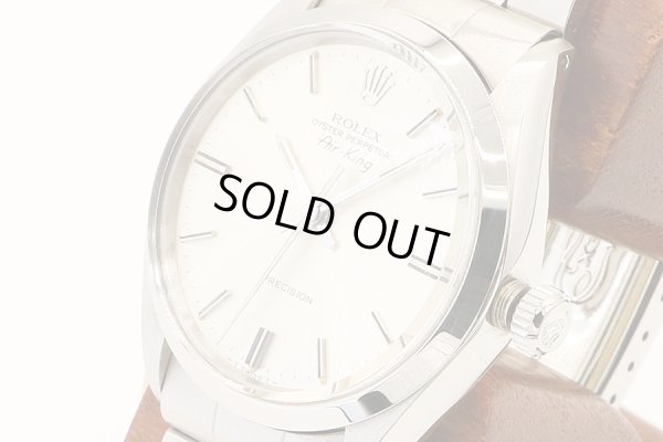 ロレックス　エアキング　５５００　３５９５８３０　銀文字盤　サイド拡大