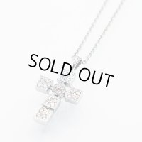 ブルガリ　750WG ルチアラテンクロス ダイアイリペンダントネックレス 13.00g